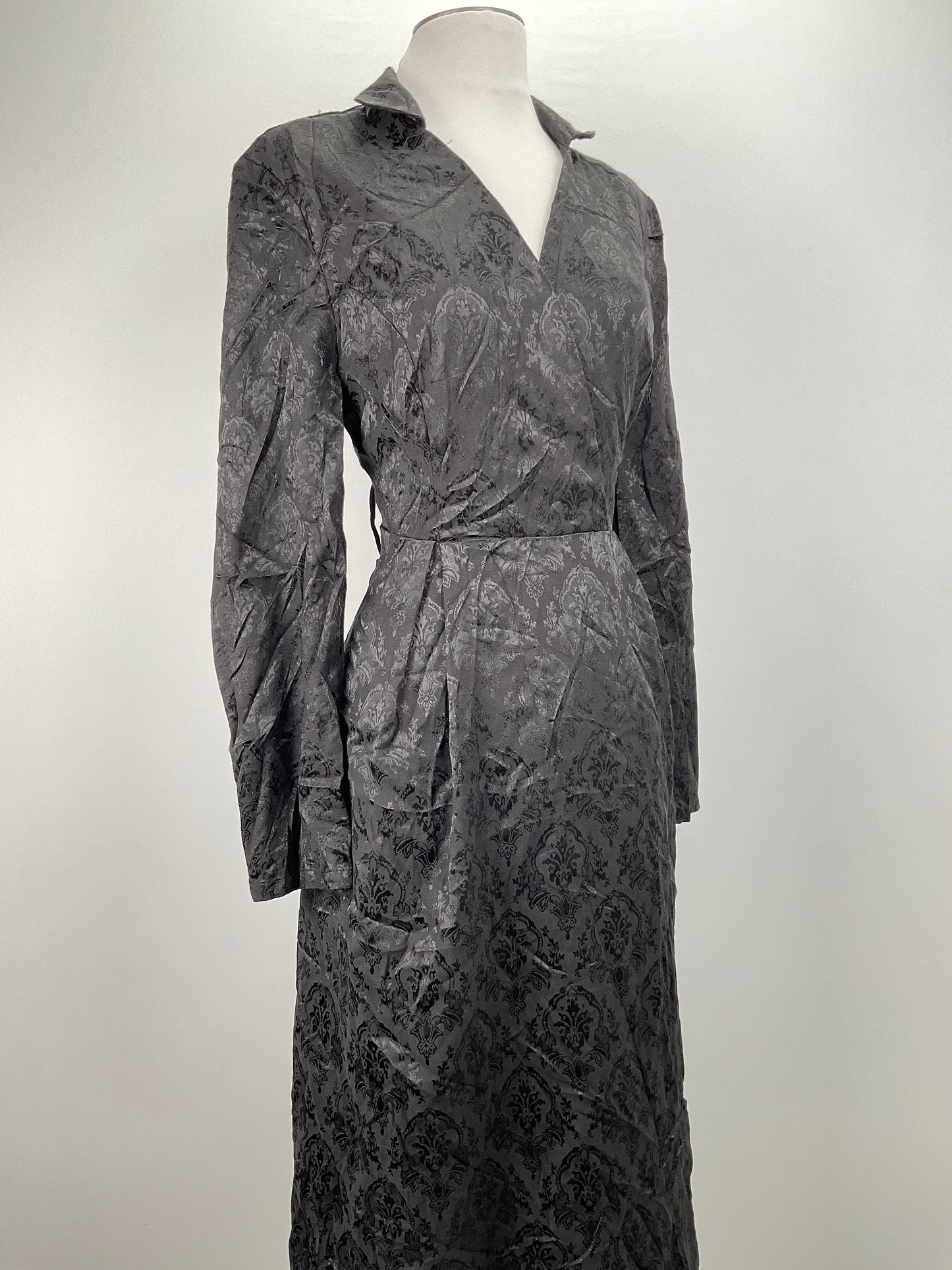 Vestido Negro Floral  Variangis