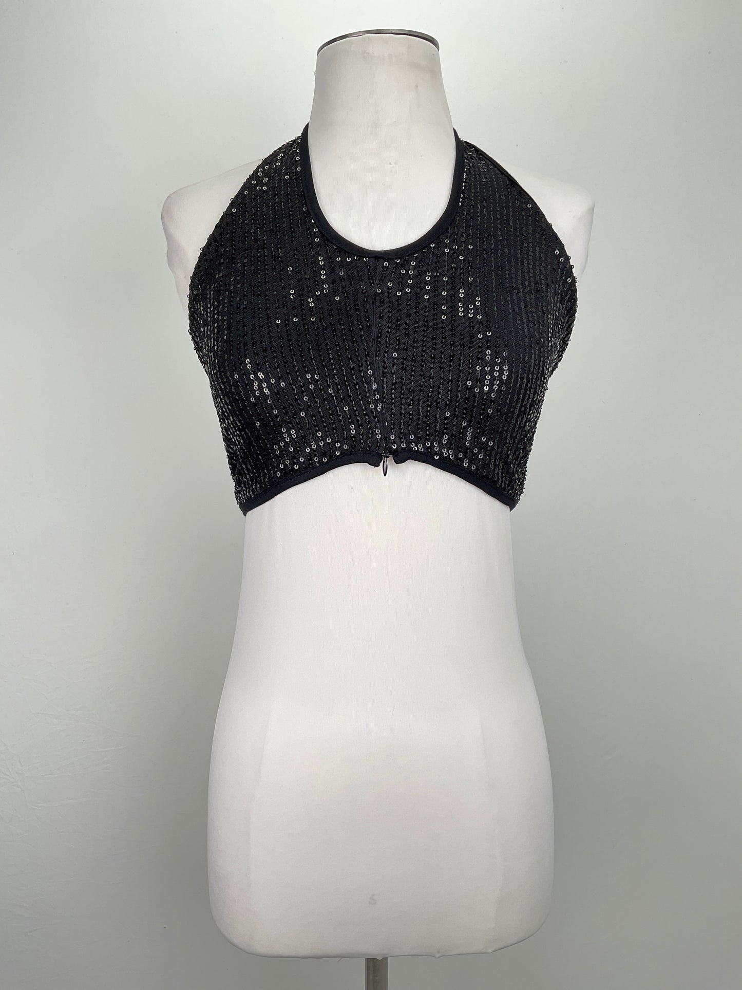 Blusa Negro de Brillo Shein