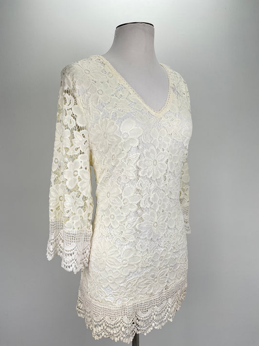 Blusa Blanco Floral Variangis