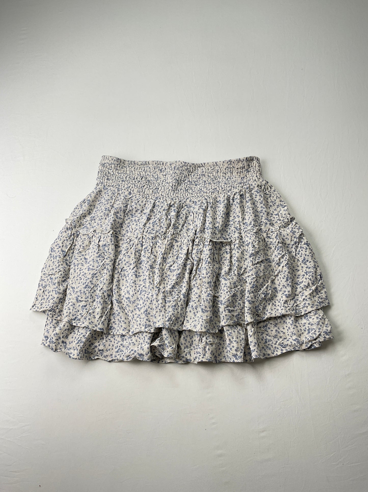 Falda Blanco Floral Sienna Sky