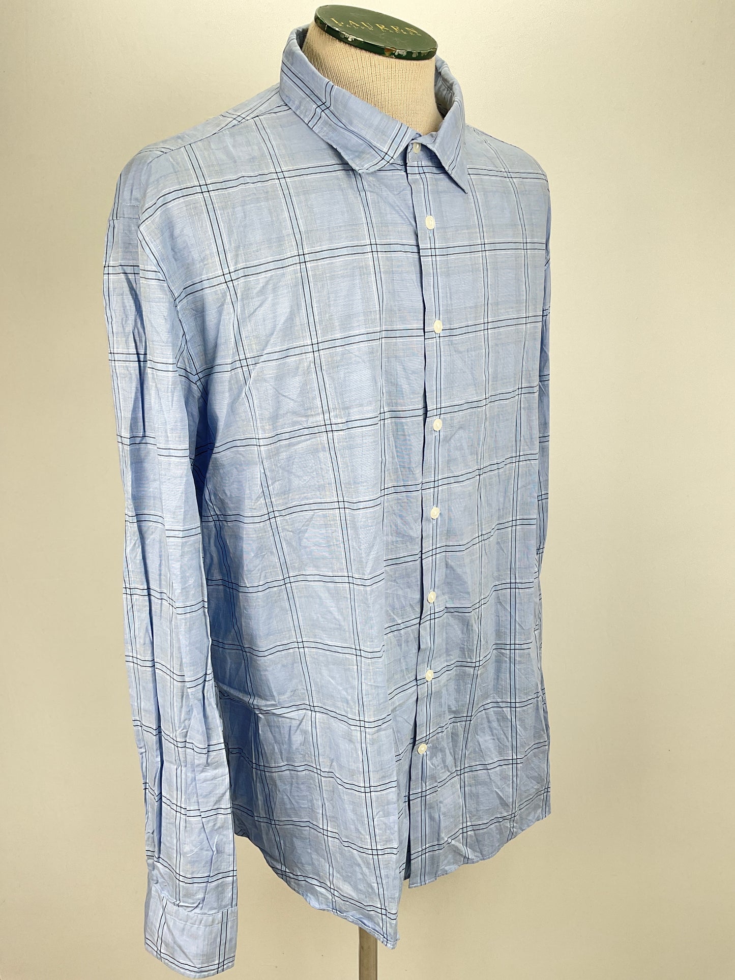 Camisa Azul claro de Cuadro Joseph Abboud