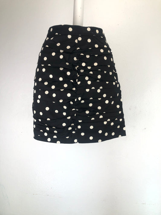 Falda Negro Lunares Stradivarus