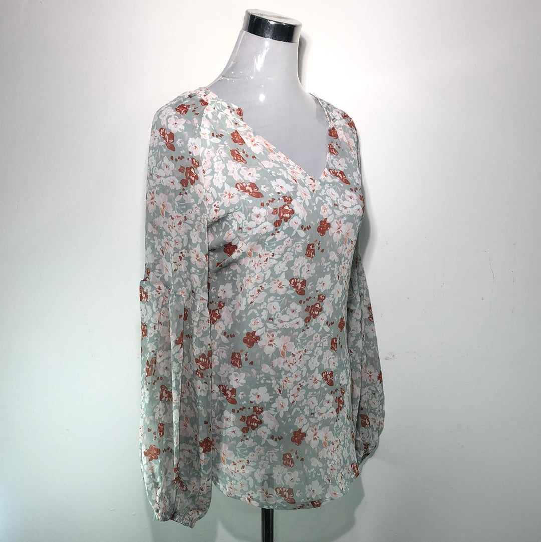 Blusa Verde de Flores