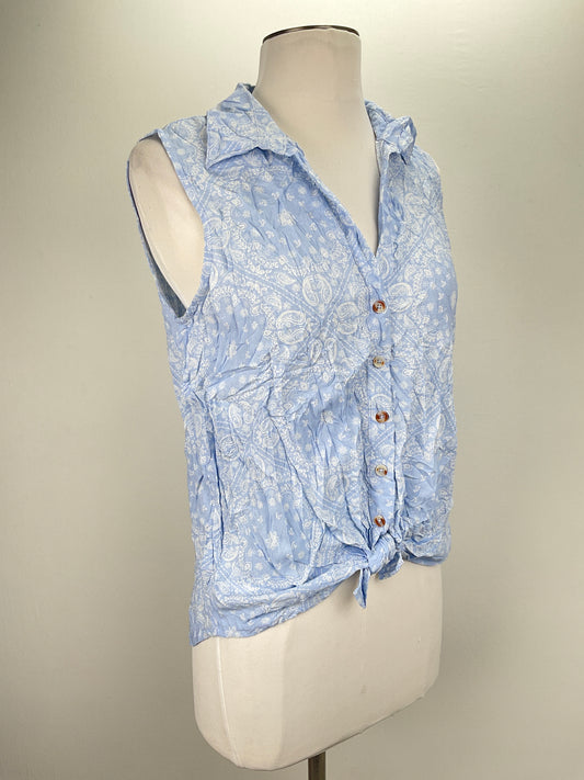 Blusa Azul claro Floral No Boundaries