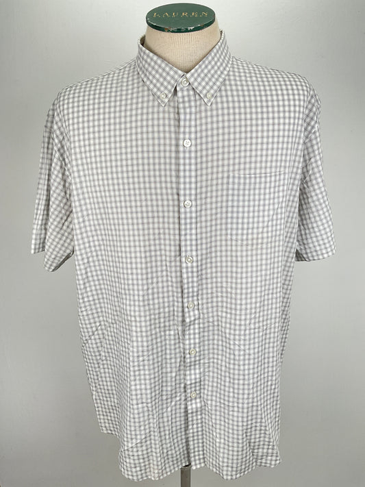 Camisa Gris de cuadro Van Heusen