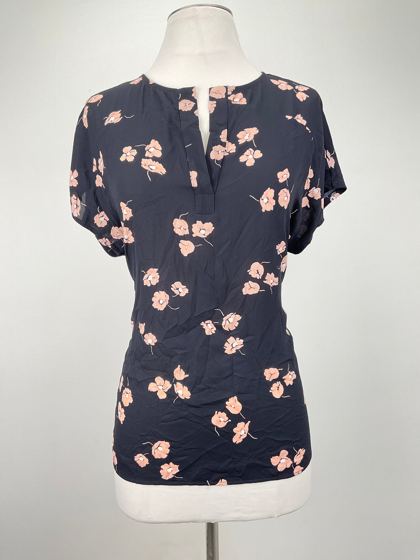 Blusa Azul oscuro Floral Ann Taylor