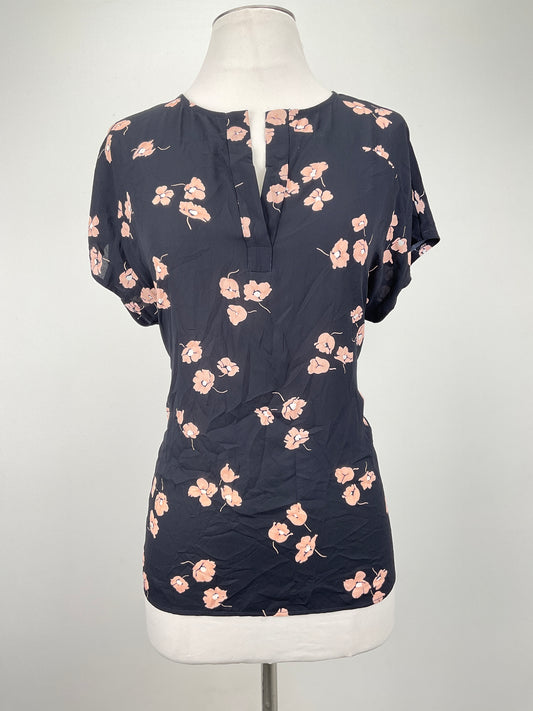 Blusa Azul oscuro Floral Ann Taylor