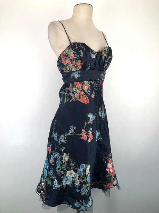 Vestido Azul marino Floral b.Darlin