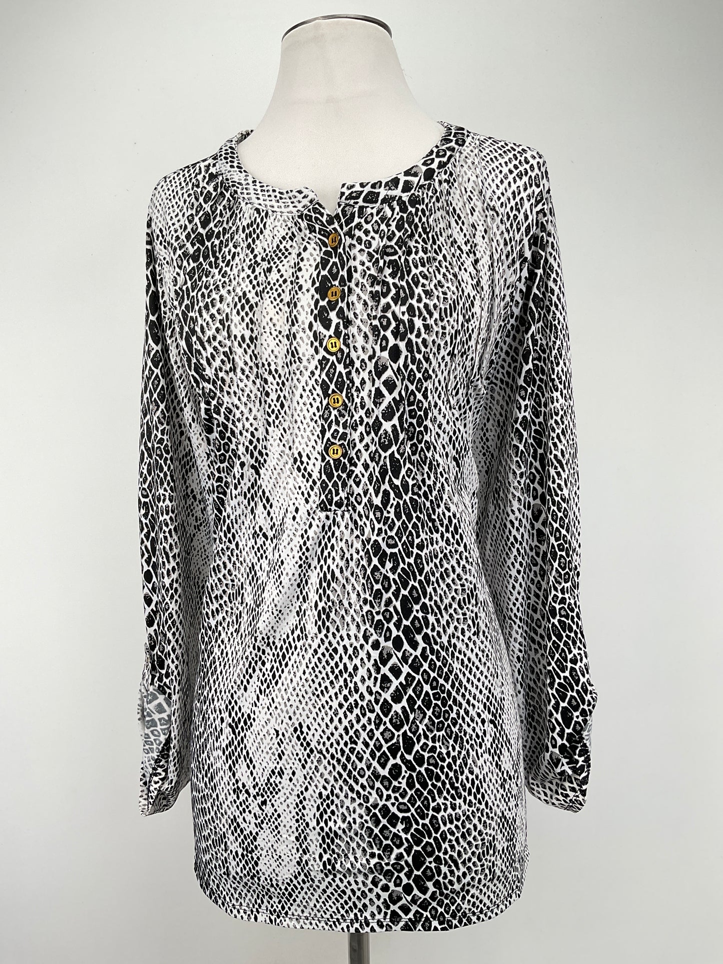 Blusa Animal Print Blue Mood