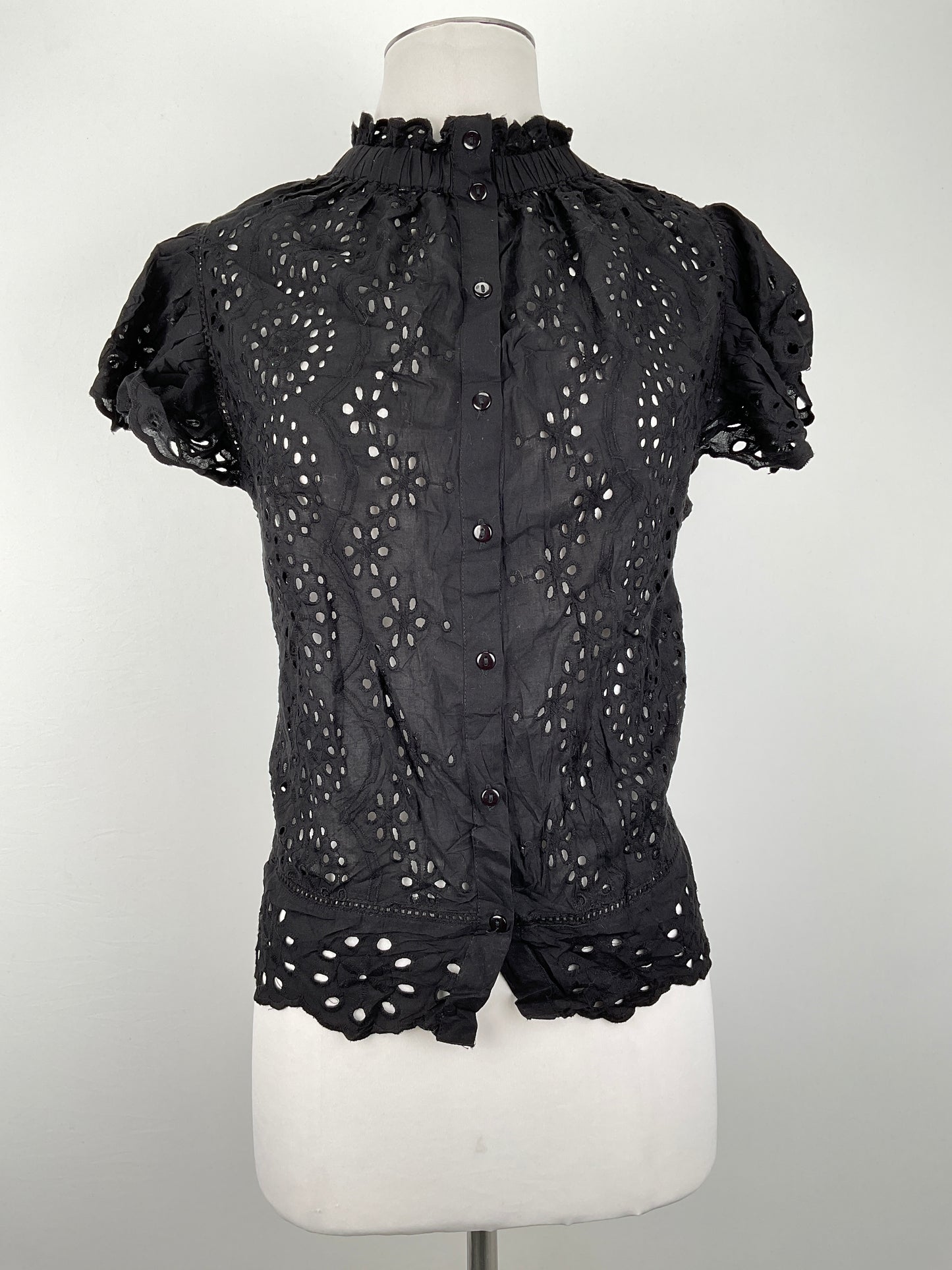 Blusa Negro Floral Variangis