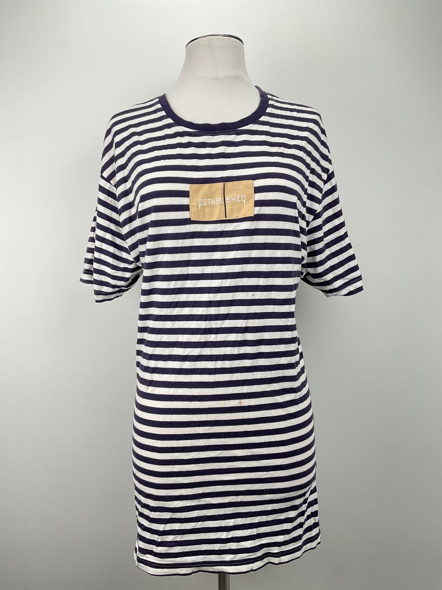 Vestido Blanco de Rayas Well Established