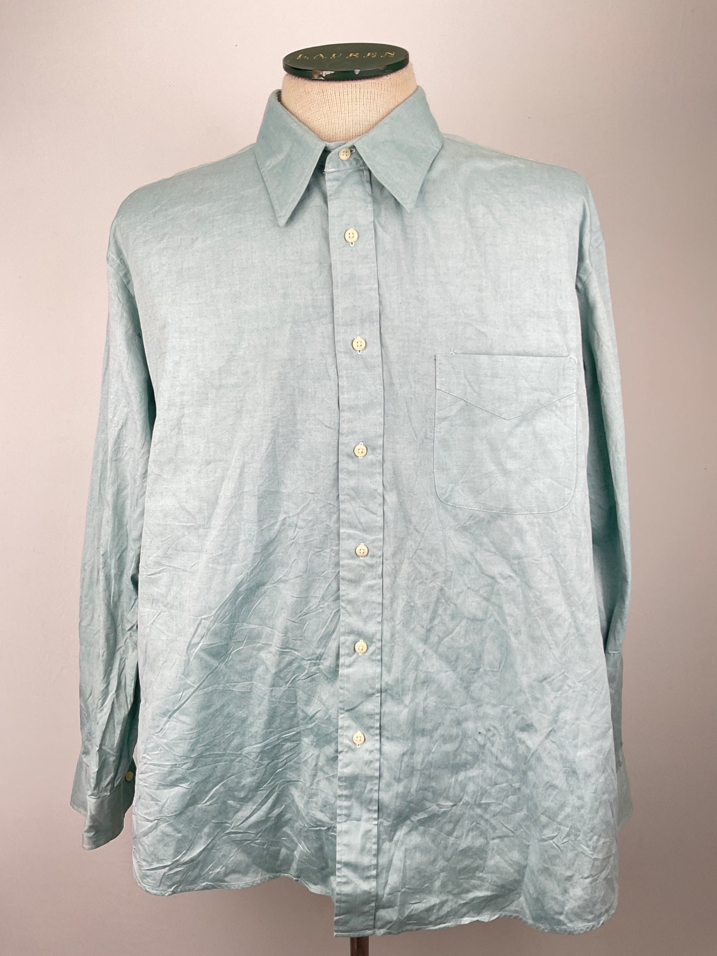 Camisa Turquesa Pin Point Oxford