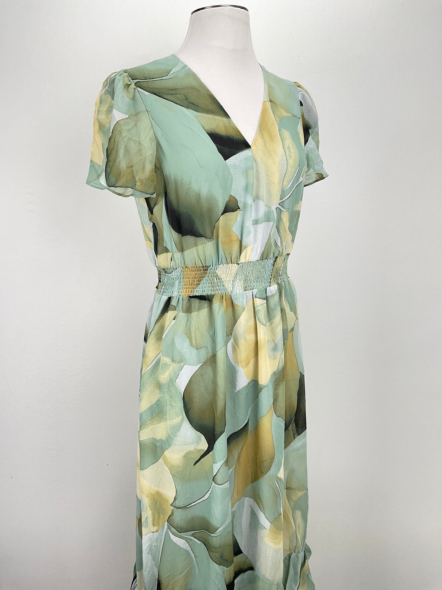 Vestido Verde Floral Variangis