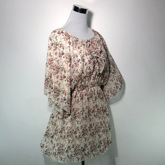 Vestido Crema de Flores Elbonny