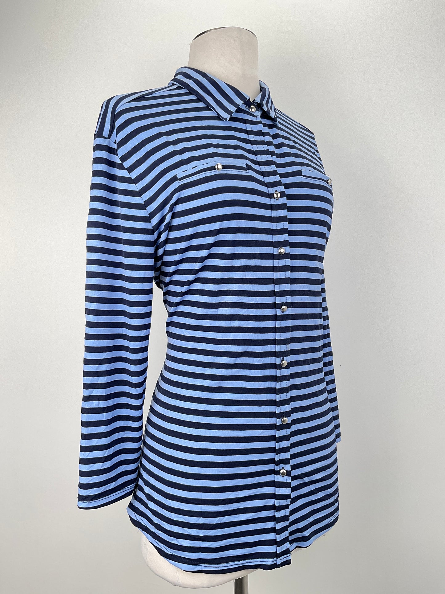 Blusa Azul marino de Rayas New York Company
