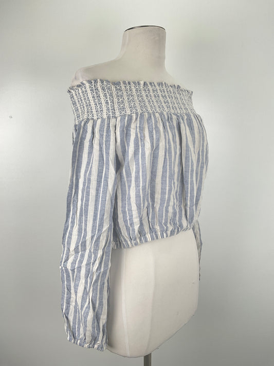 Blusa Gris de Rayas Guess
