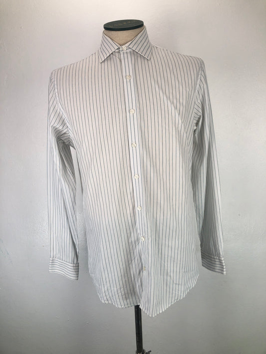 Camisa Blanco de Rayas Kenneth Cole