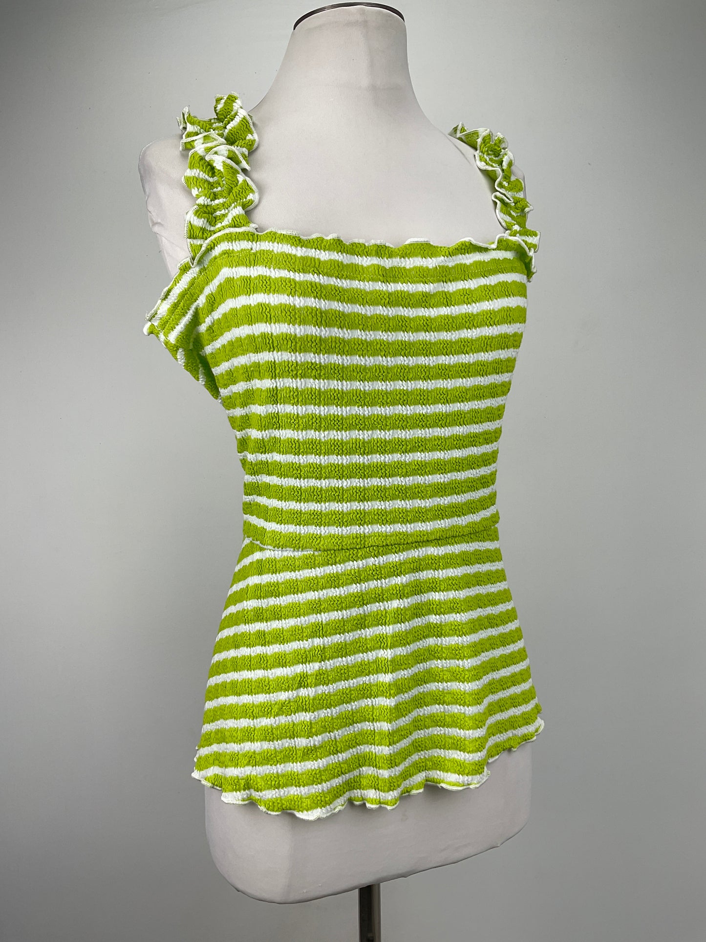 Blusa  Verde de Rayas Bunulu