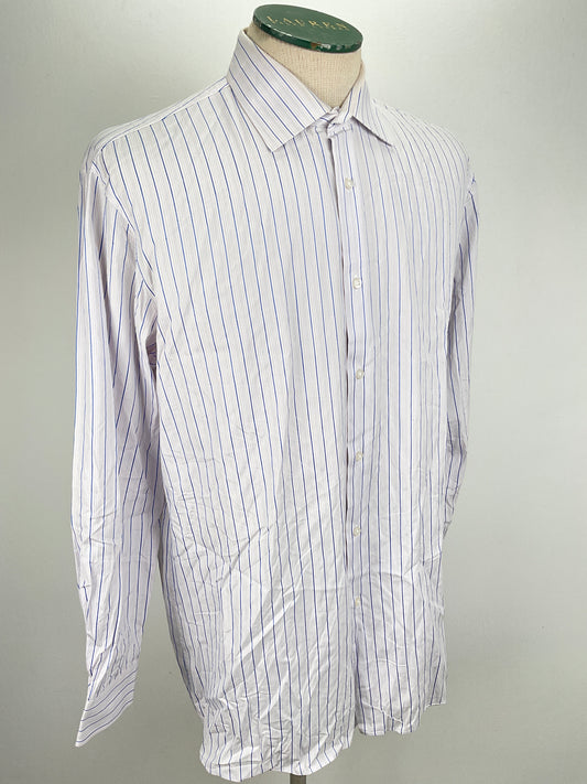 Camisa Blanco de Rayas Hugo