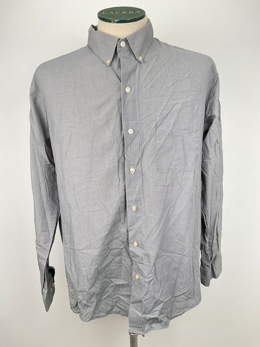 Camisa Gris de Rayas Van Heusen
