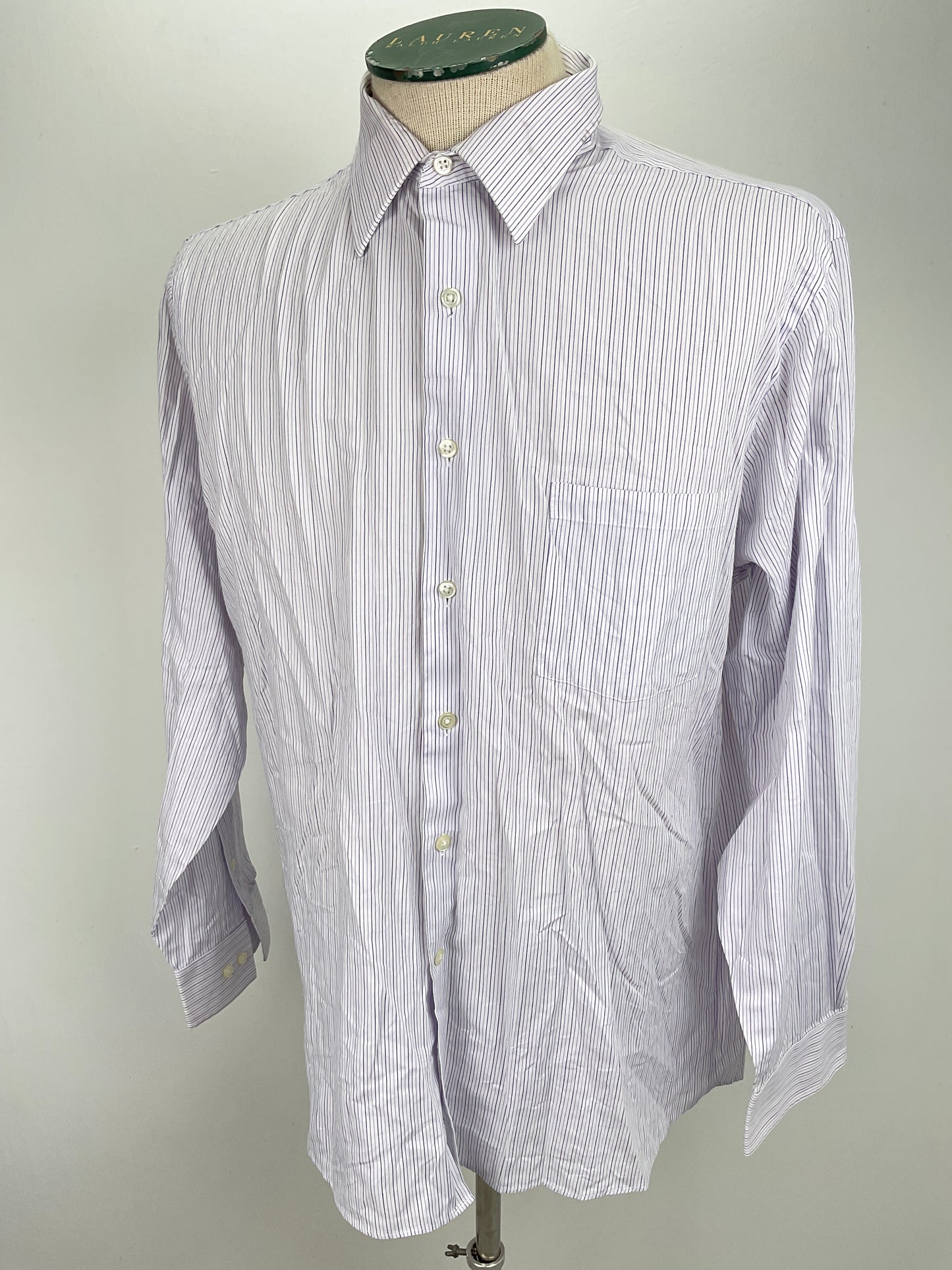 Camisa Blanco de Rayas Van Heusen