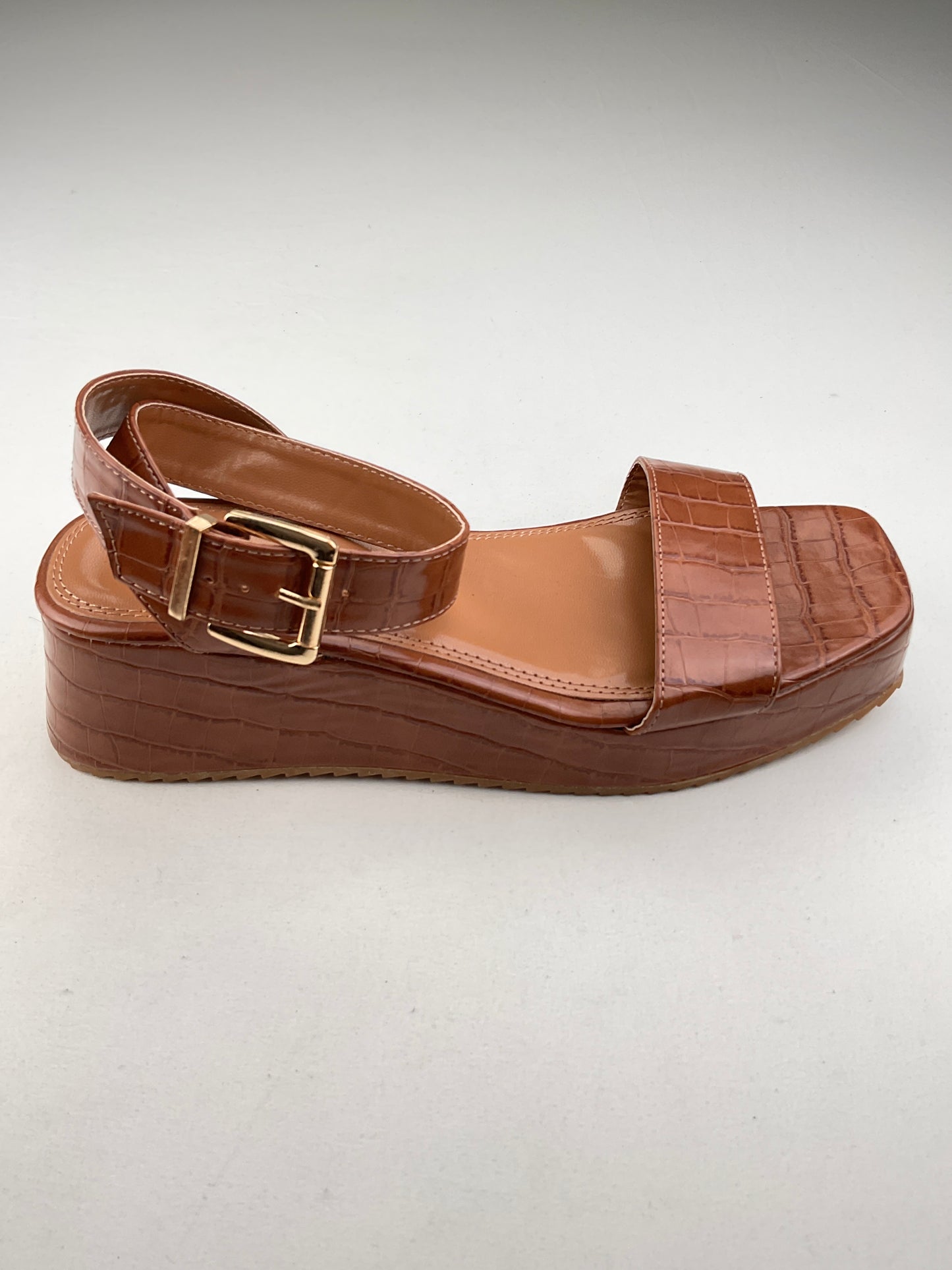 Zapatilla Marron Plataforma Osos