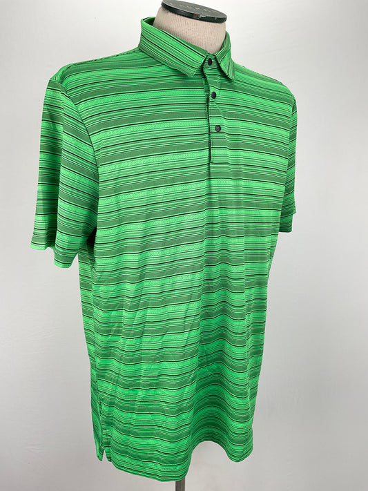 Camiseta Verde de Rayas Deportivo Adidas