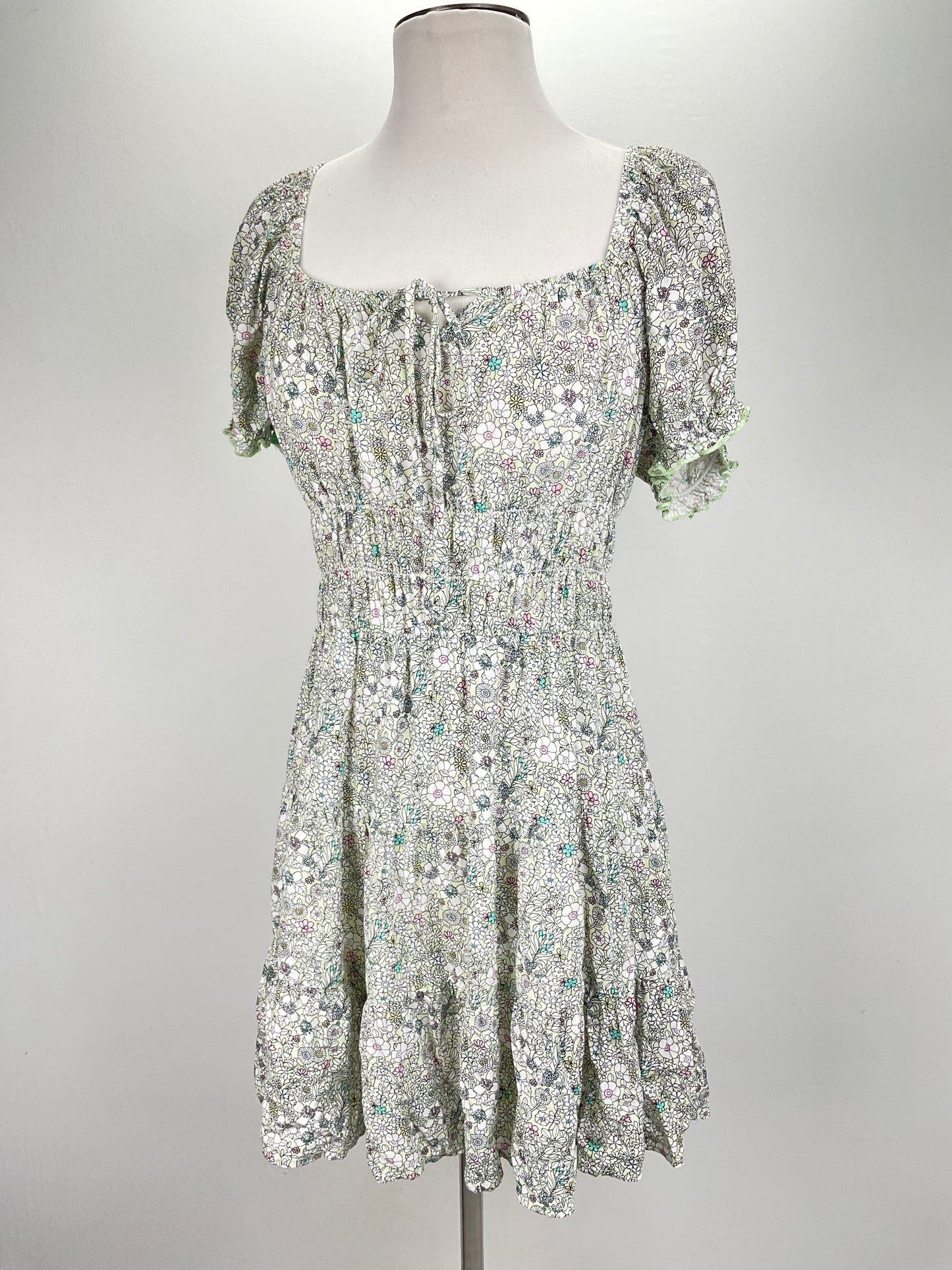 Vestido Verde Floral Nevena Rae