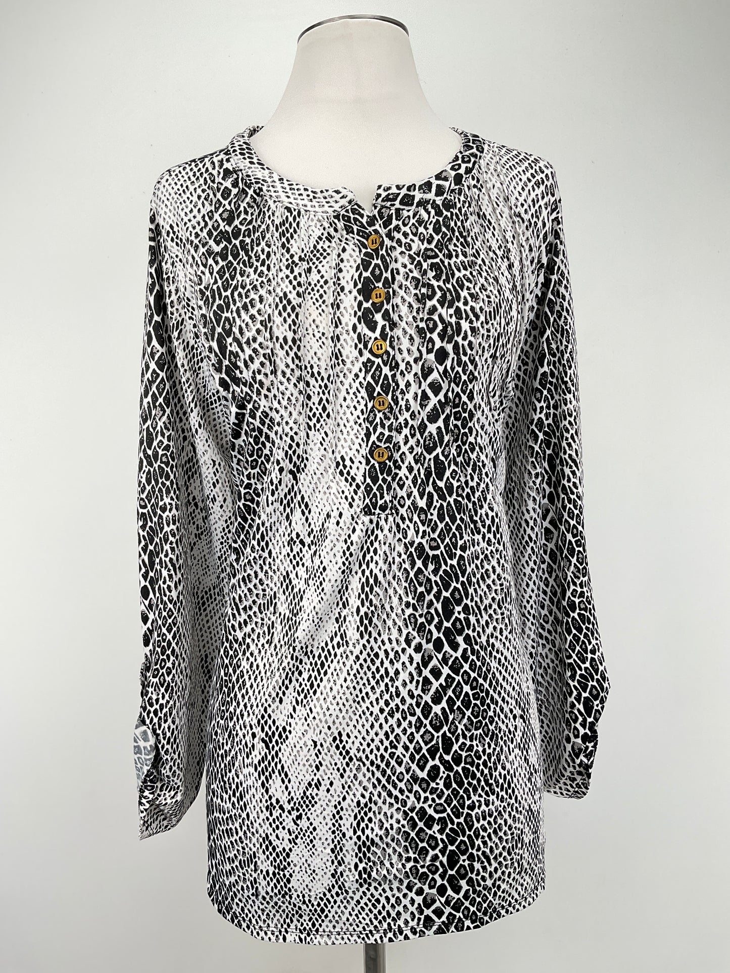 Blusa Animal Print Blue Mood