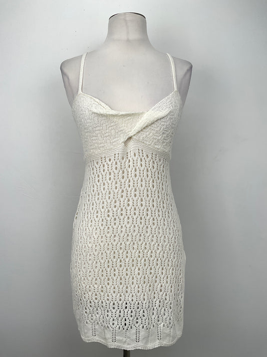 Vestido Playero Beige de Lunares Variangis