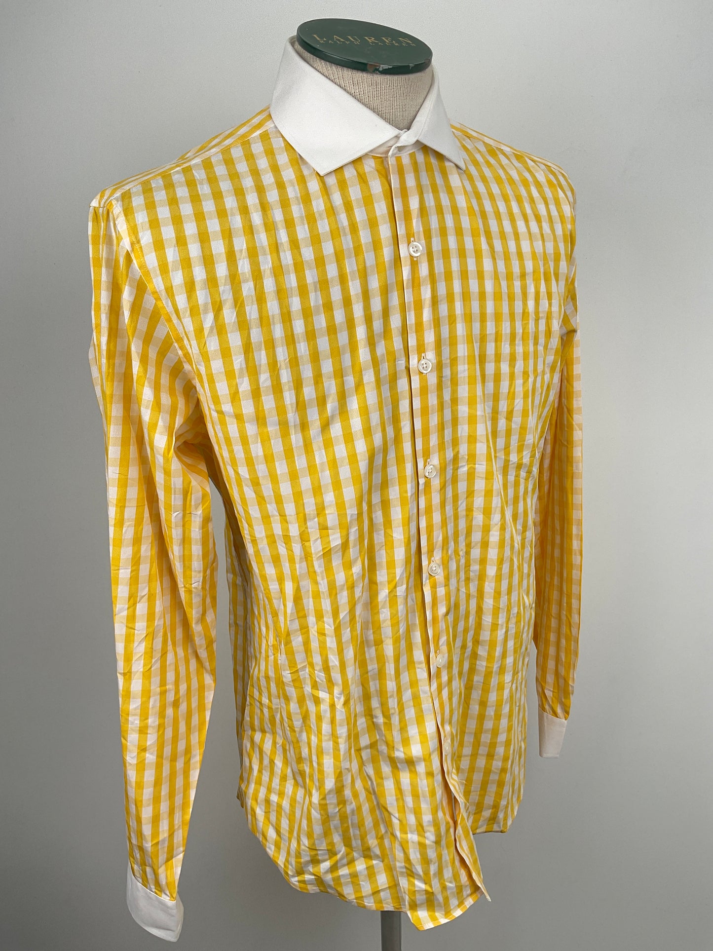 Camisa Amarillo de Cuadro Ferrecci