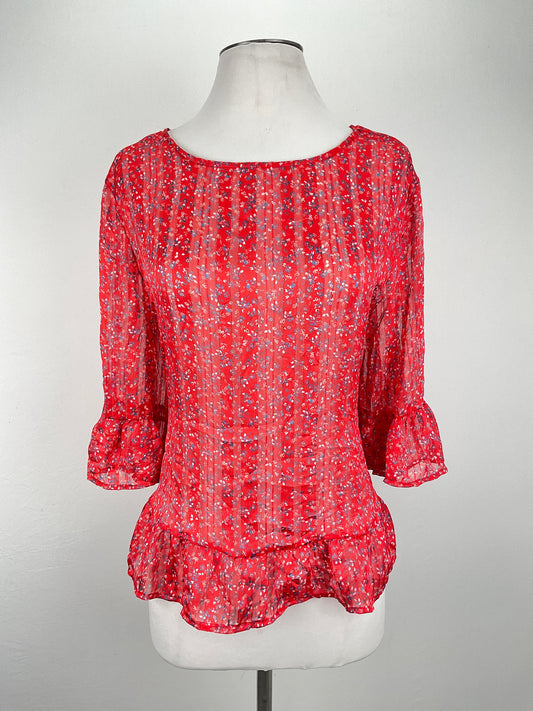 Blusa Naranja Floral W5