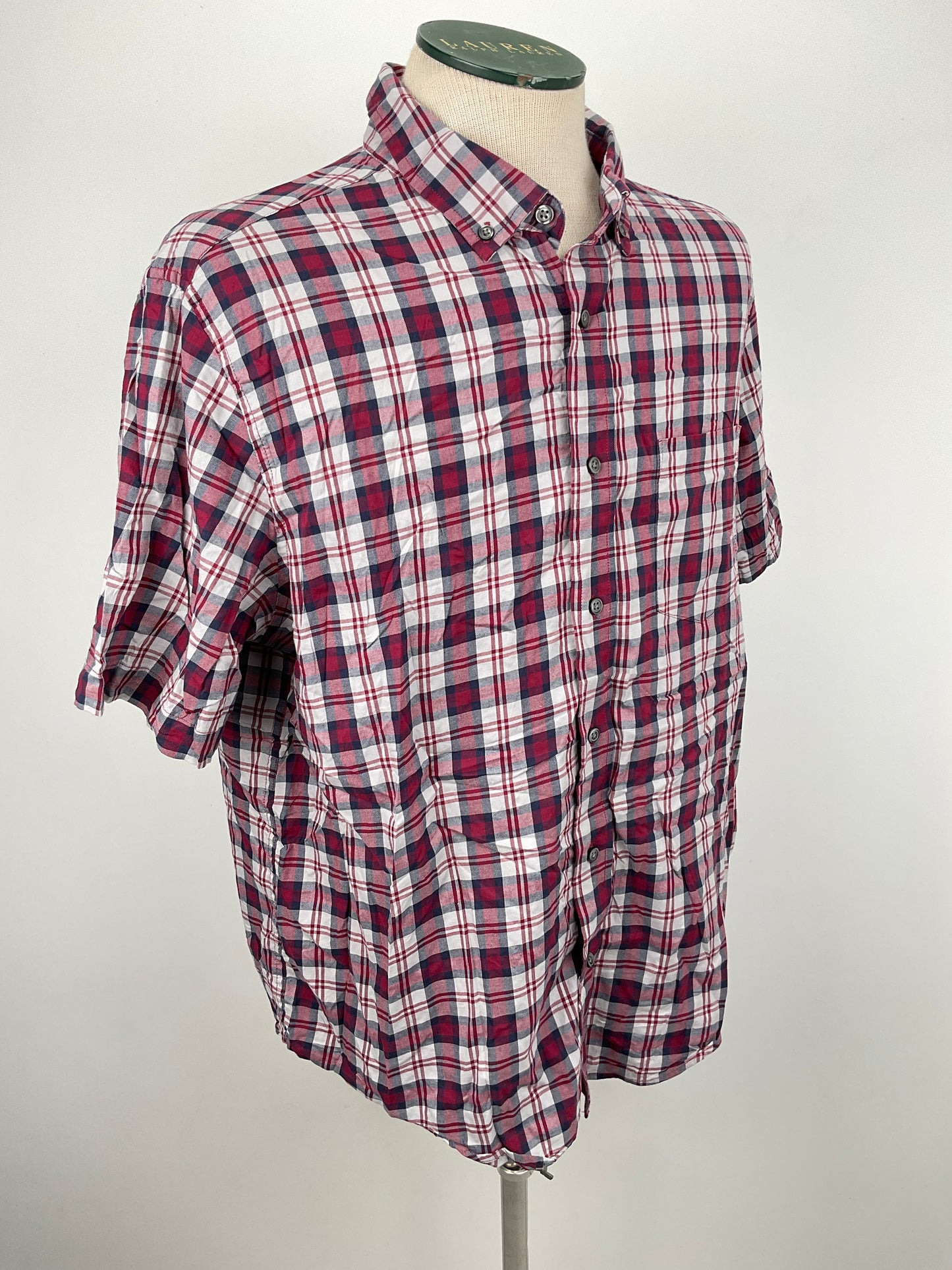 Camisa Rojo vino de Cuadro George