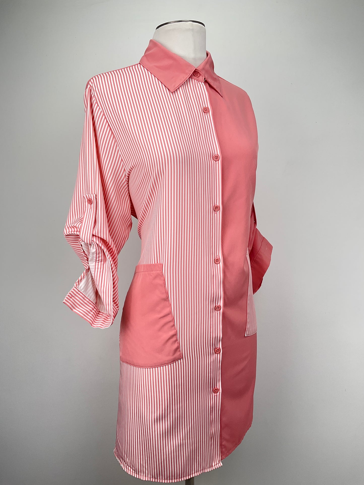 Vestido Camisero Naranja  Mengsi