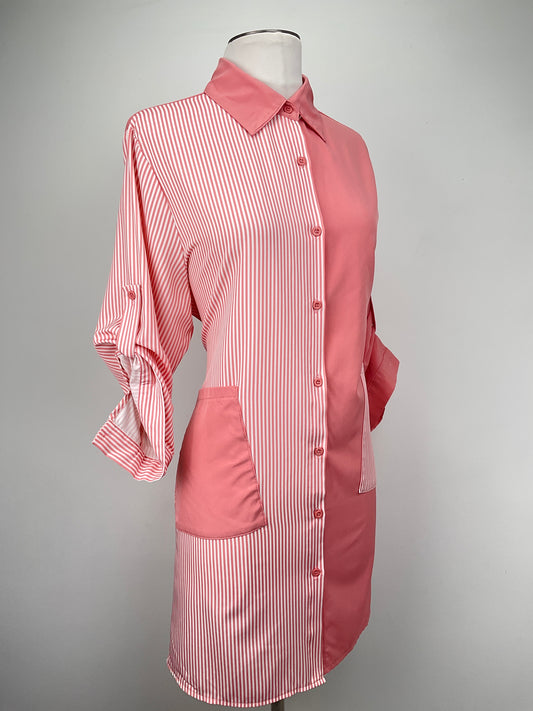 Vestido Camisero Naranja  Mengsi