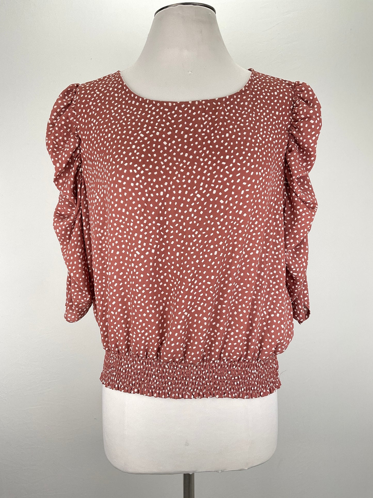 Blusa Nude de Lunares Express