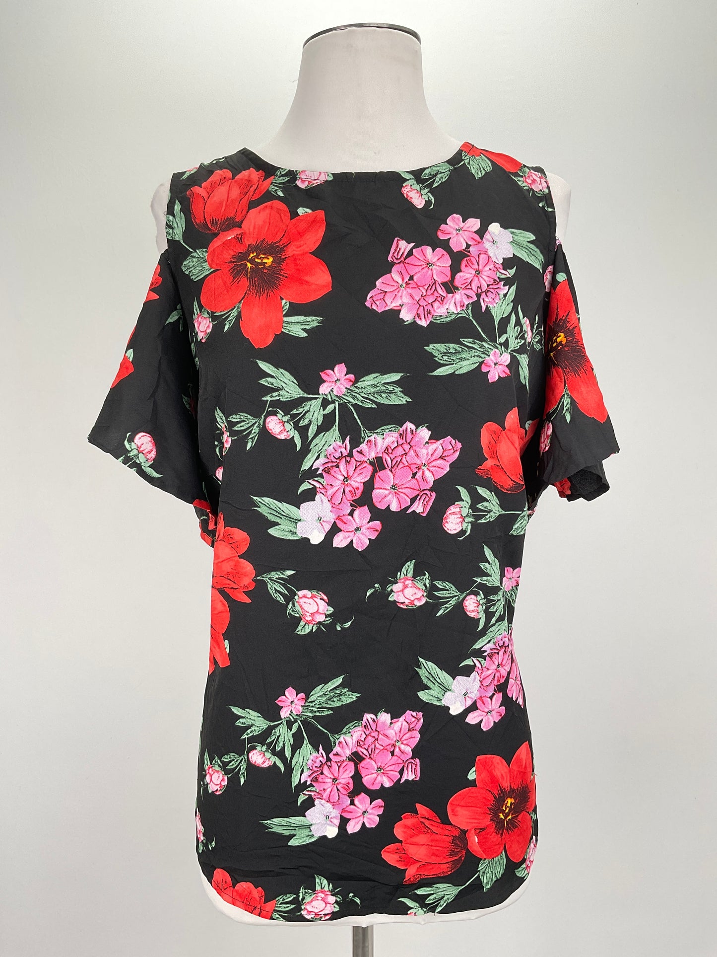 Blusa Negro Floral Time to Bloom