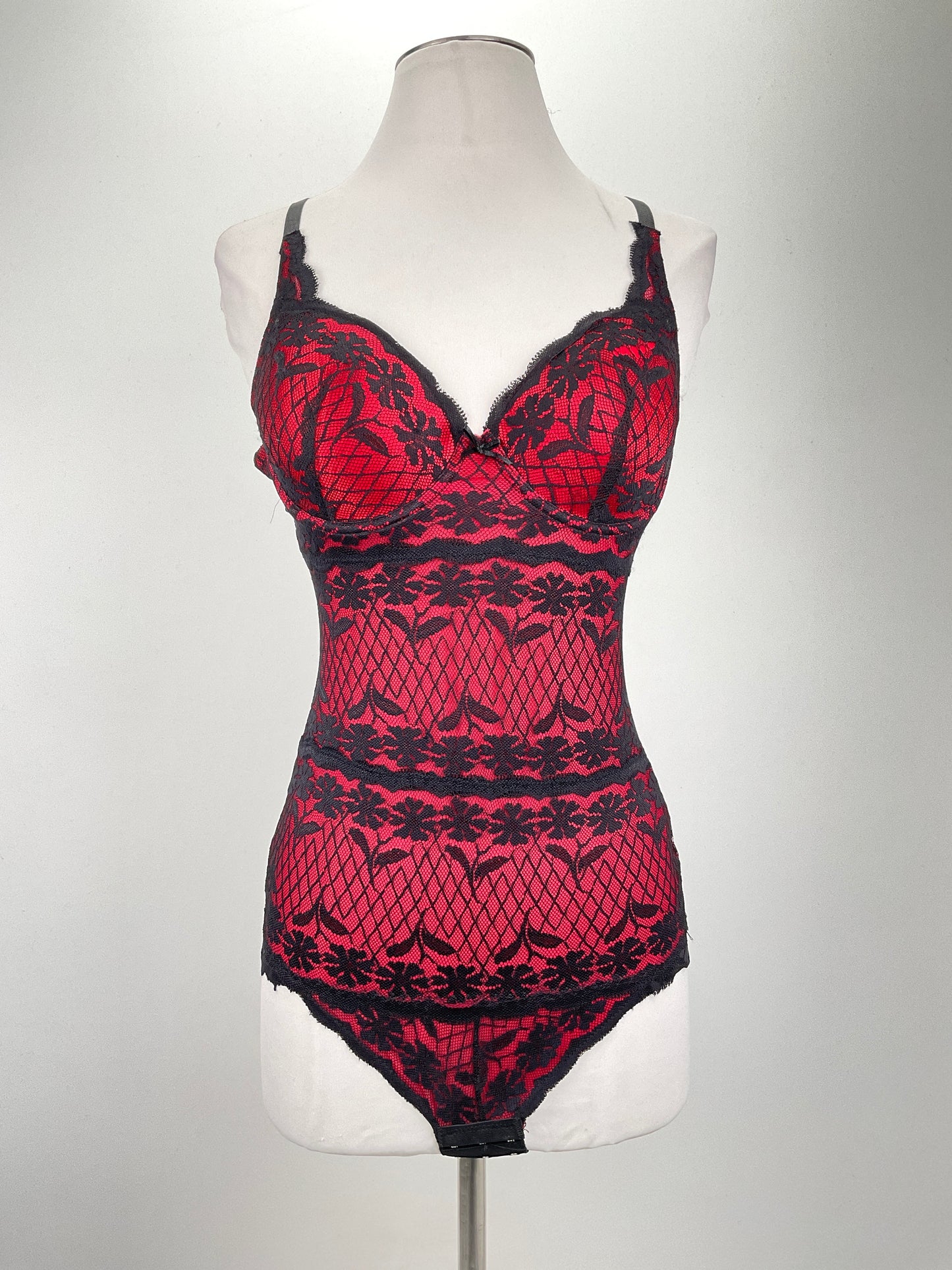 Baby Doll Rojo  Floral Skinnygirl