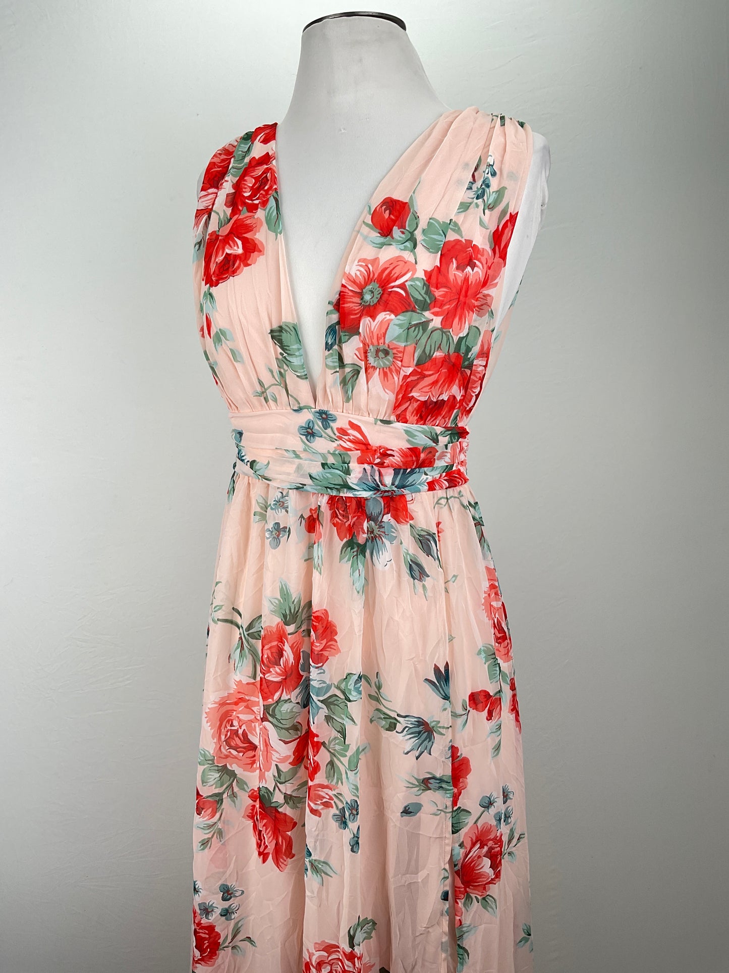 Vestido Rosado Floral Lulus