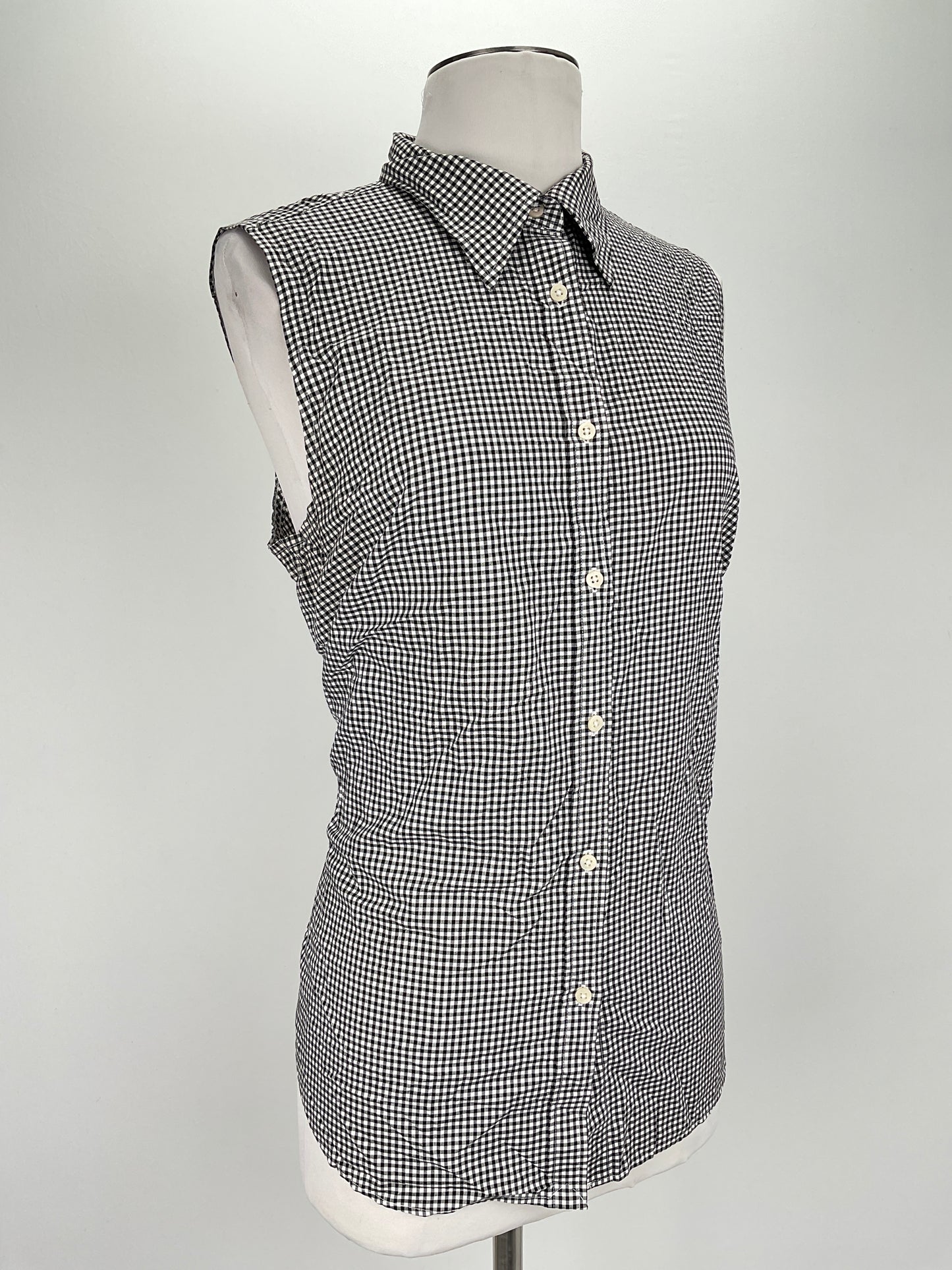 Blusa Negro de Cuadro Lauren