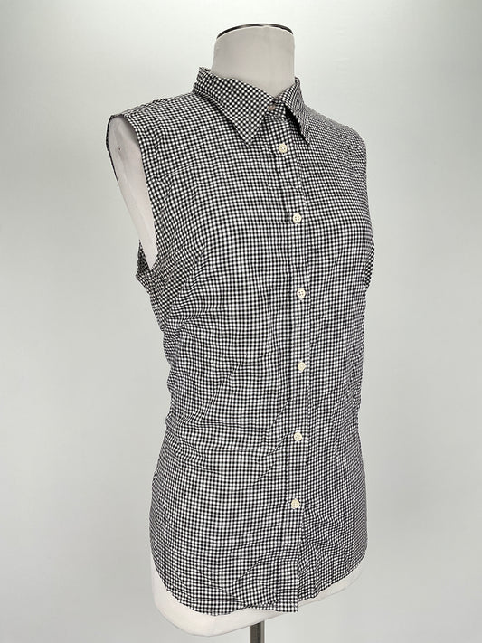 Blusa Negro de Cuadro Lauren