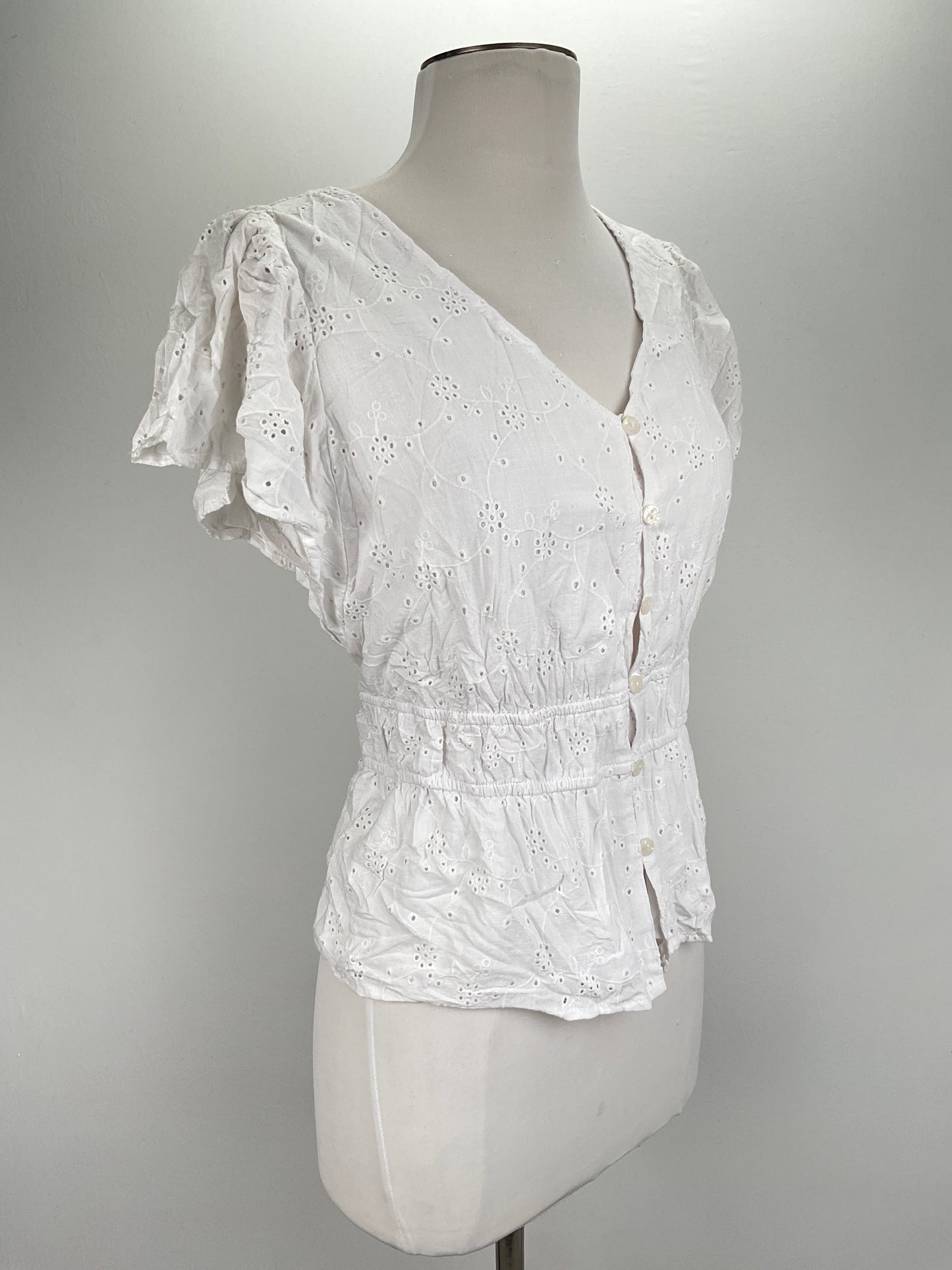 Blusa Blanco Floral Time and Tru