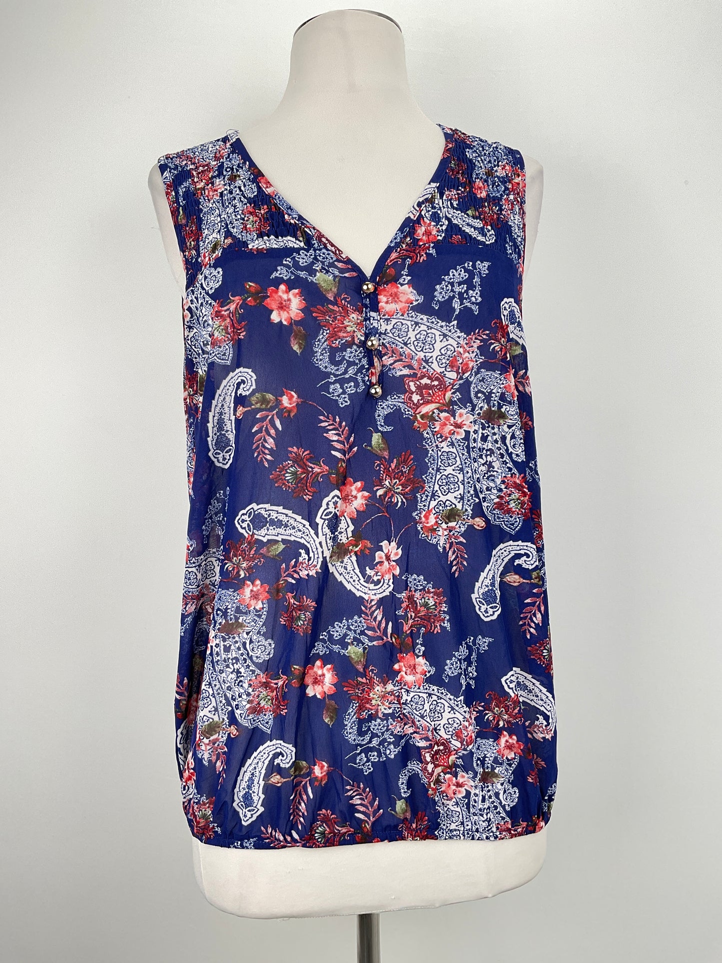Blusa Azul marino Floral Ember