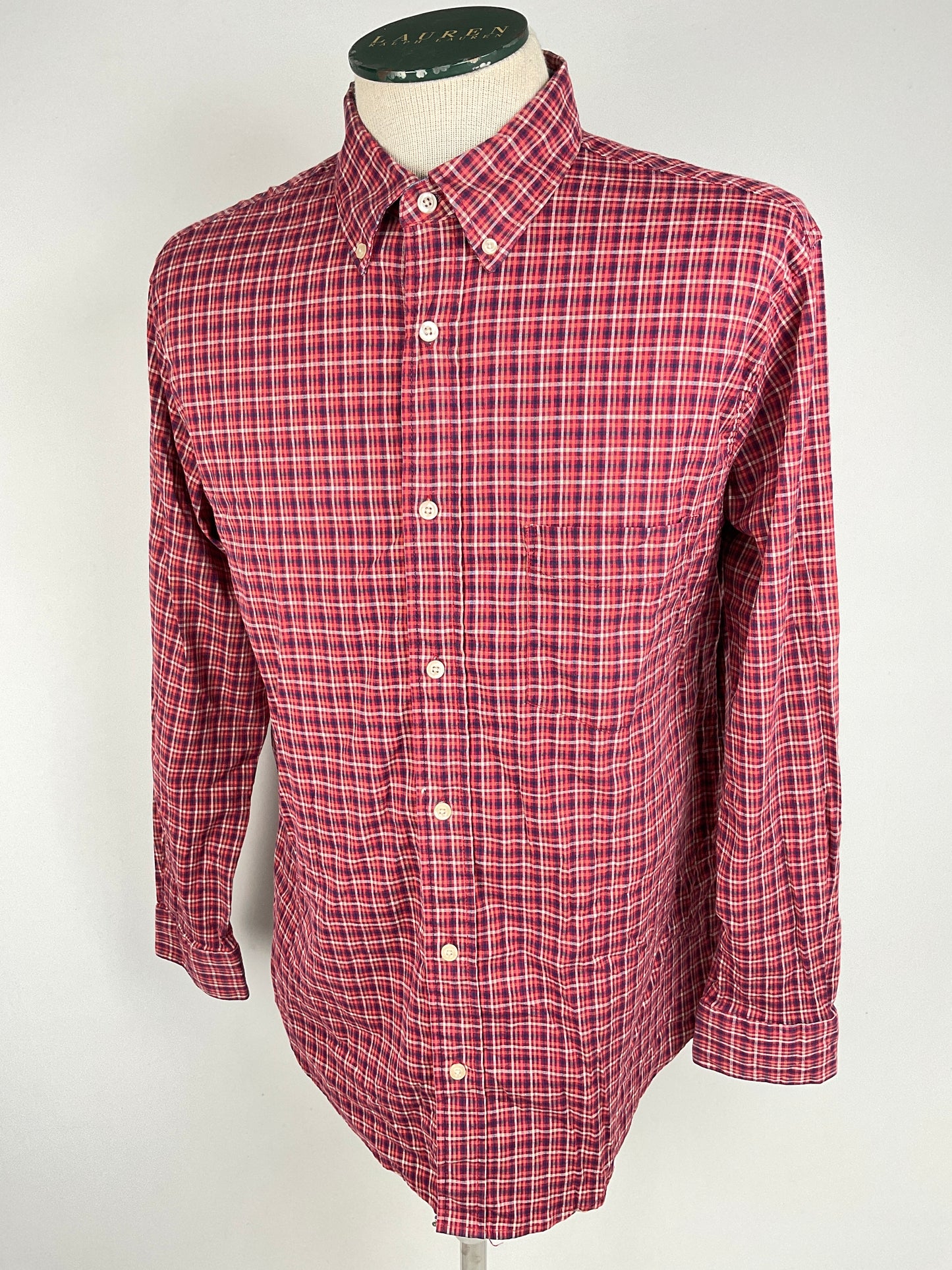Camisa Rojo vino de Cuadro Saddlebred