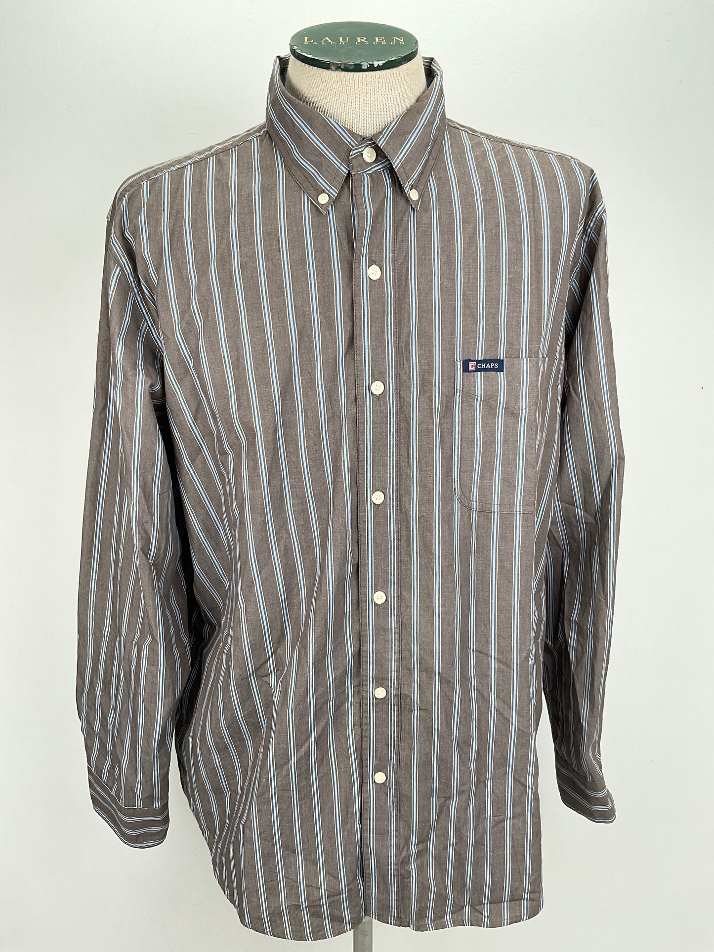Camisa Marron de Rayas Chaps