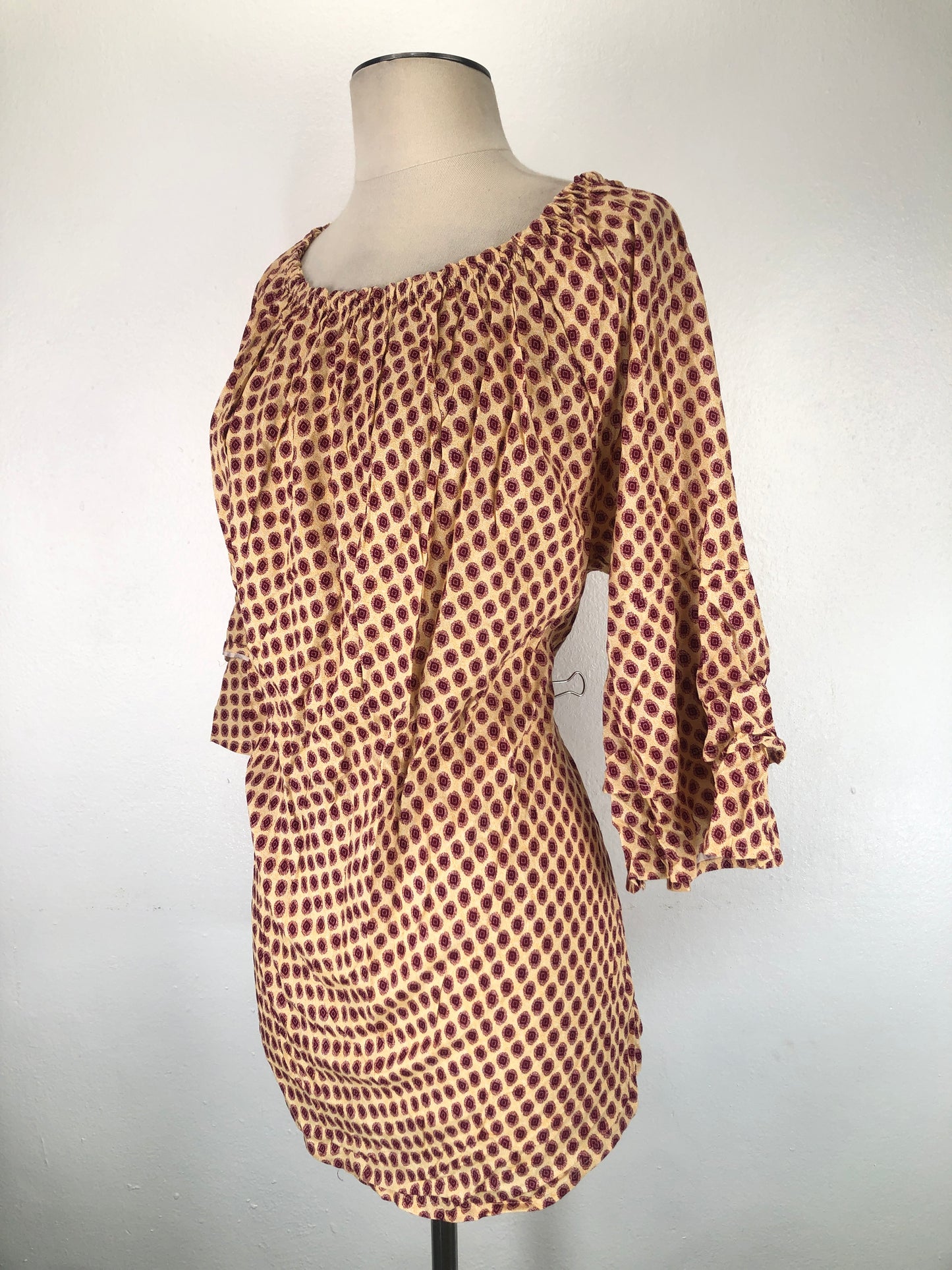 Blusa Amarillo de Lunares Las cana