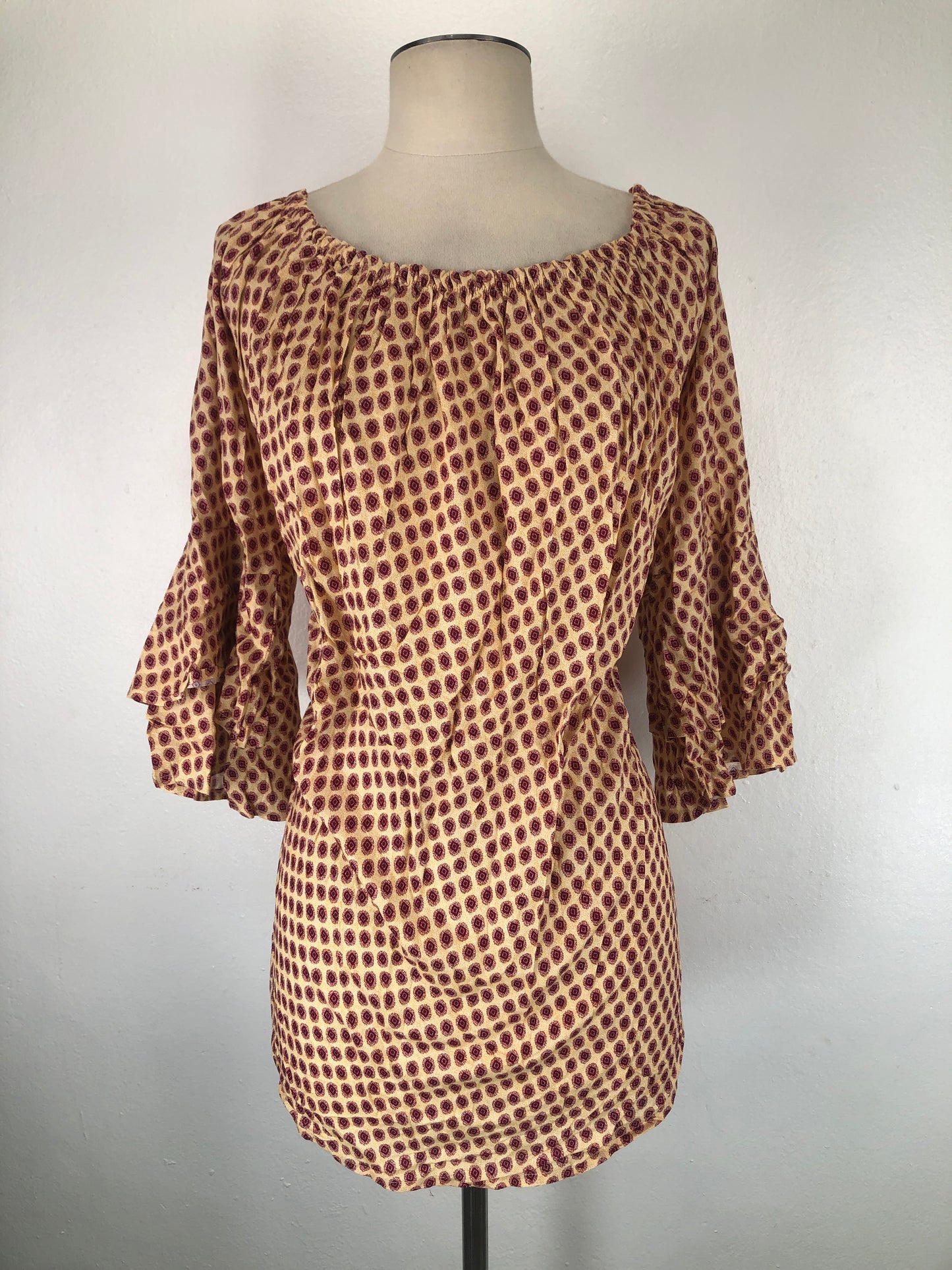 Blusa Amarillo de Lunares Las cana