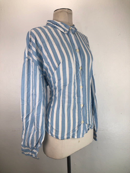 Camisa Azul  claro de Rayas  Old Navy