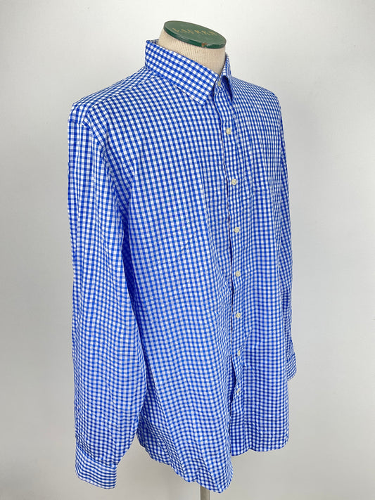 Camisa Azul de Cuadro Kirkland