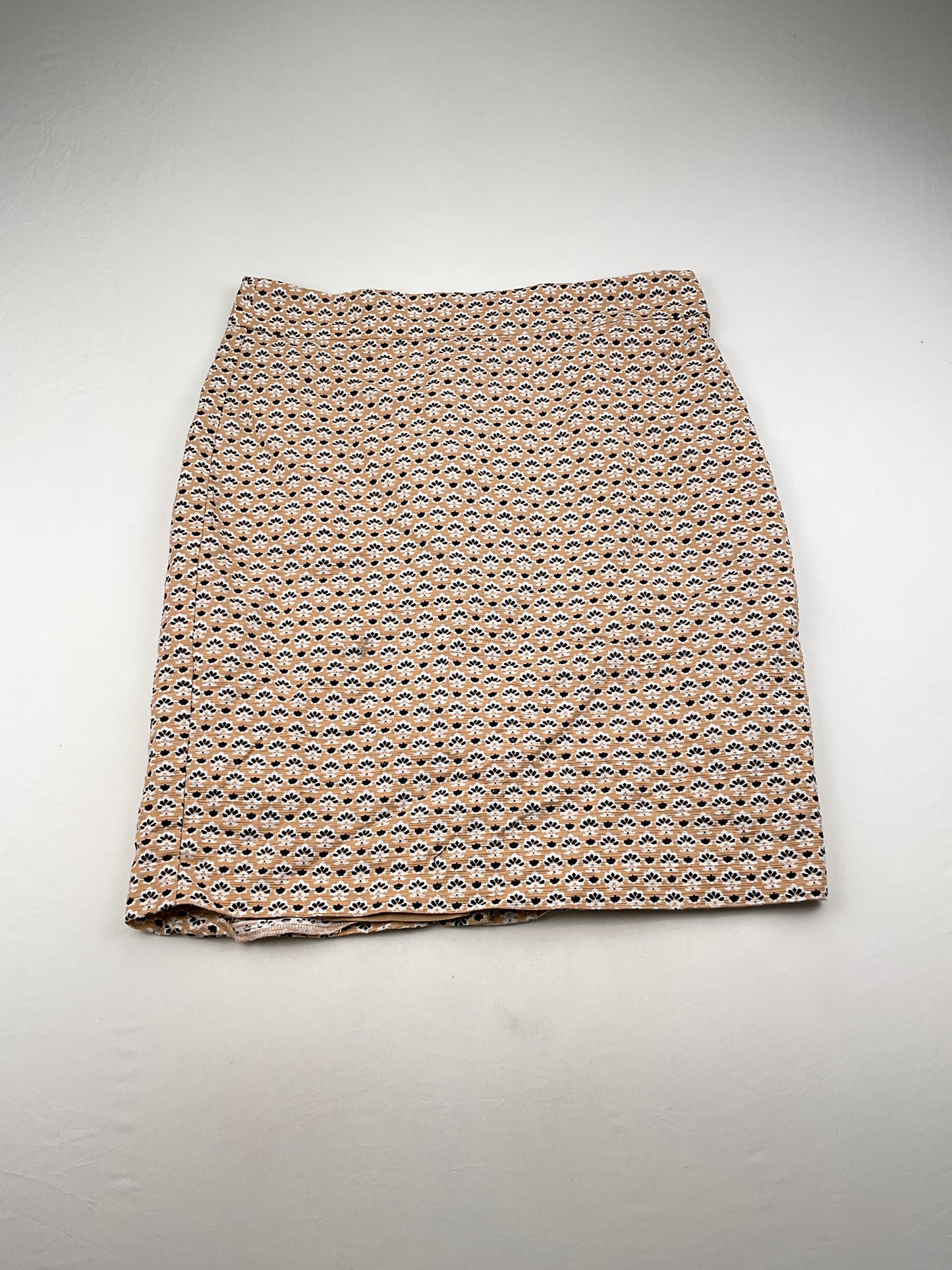 Falda Crema Floral Ann Taylor